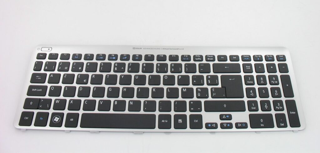 Acer Laptop Toetsenbord Azerty BE + Frame - Zilver (60.M1PN1.007)