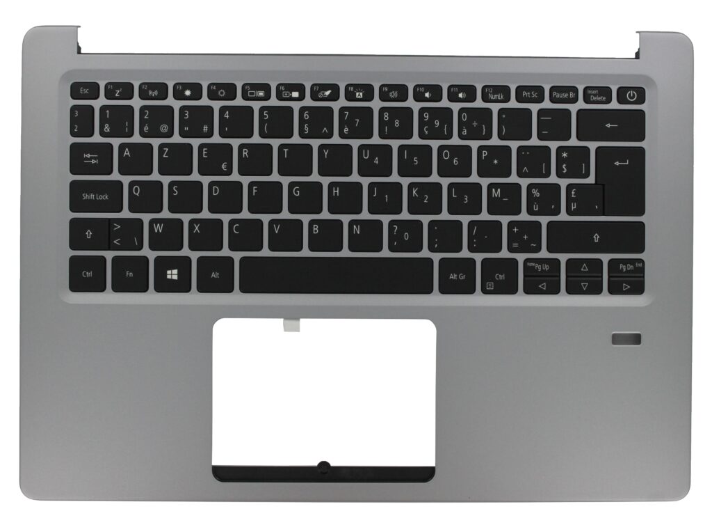 Acer Laptop Toetsenbord Azerty BE incl. Top Cover - Zilver (6B.GXUN1.004)