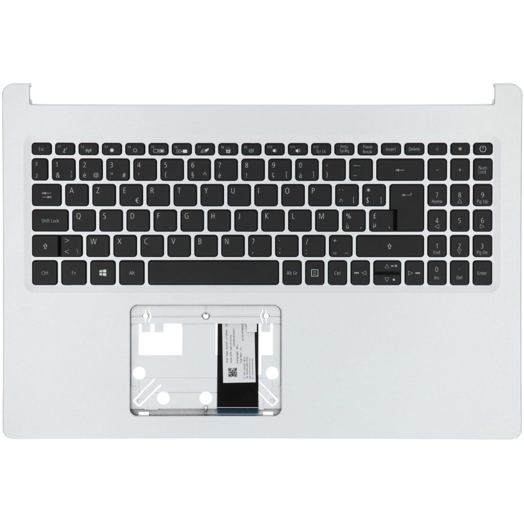 Acer Laptop Toetsenbord Azerty BE + Top Cover, BL - Zilver (6B.HSPN7.003)