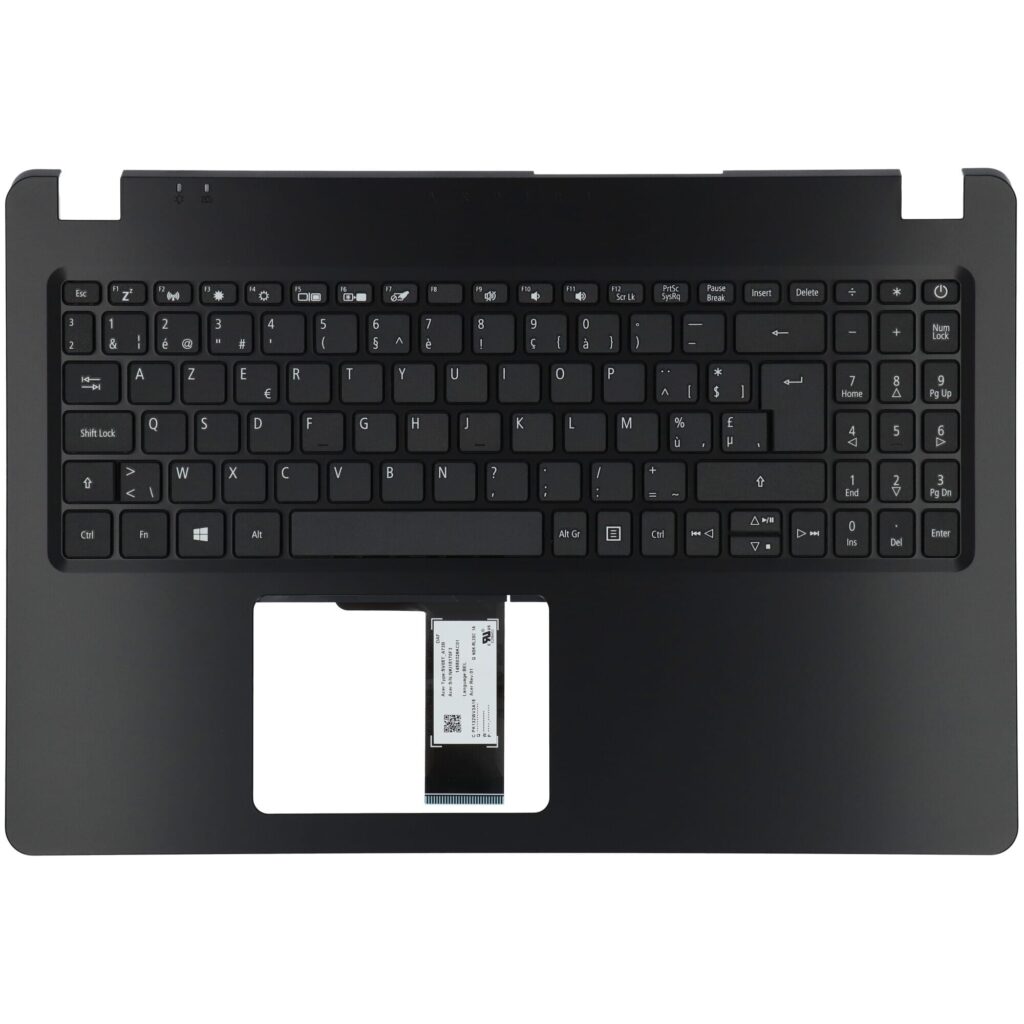 Acer Laptop Toetsenbord Azerty BE + Top Cover - Zwart (6B.HF8N2.016)