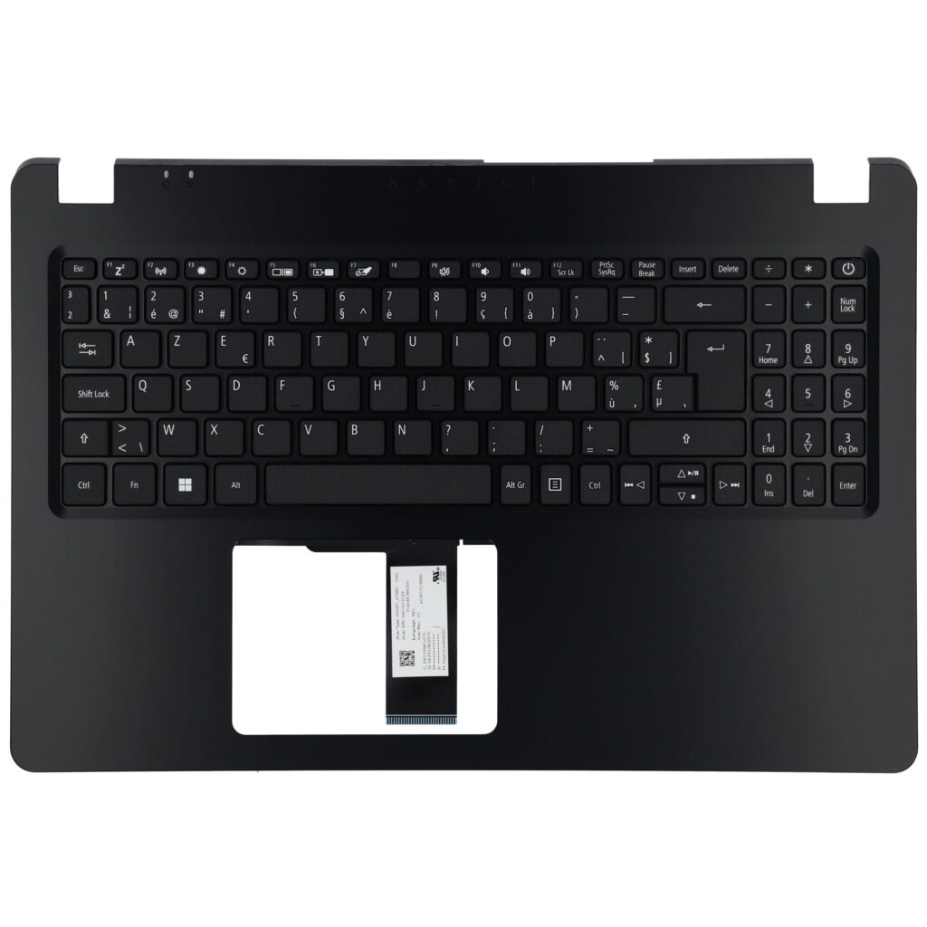 Acer Laptop Toetsenbord Azerty BE + Top Cover - Zwart (6B.HS5N2.016)