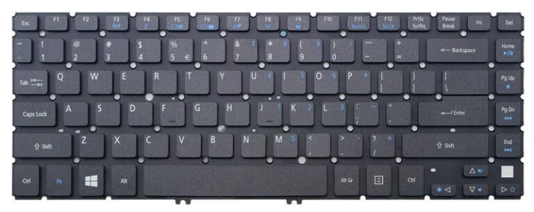 Acer Laptop Toetsenbord Azerty FR + Frame - Blauw (60.M17N1.009)