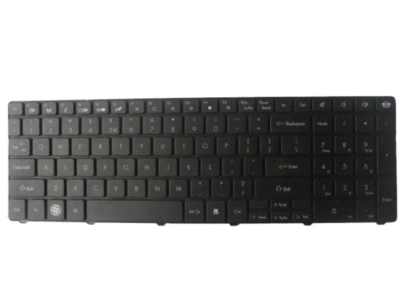 Acer laptop toetsenbord BE (zwart) incl. frame (zilver) (60.M1MN1.002)