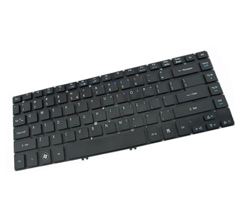 Acer laptop toetsenbord FR (zwart) incl. frame (zilver) (60.M2SN1.009)