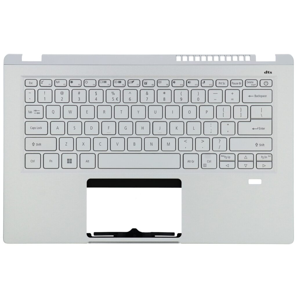 Acer Laptop Toetsenbord Qwerty US + Top Cover, BL - Zilver (6B.ABLN2.001)