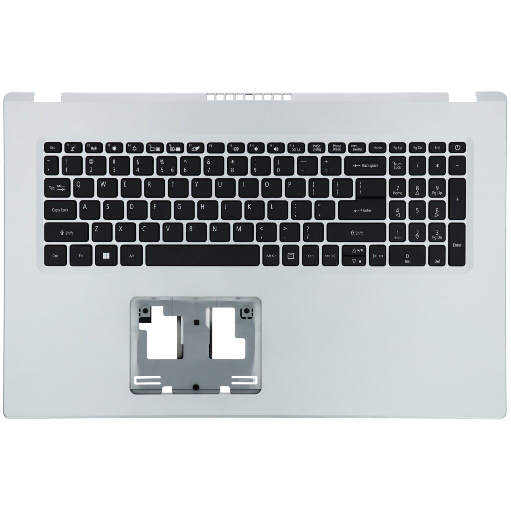 Acer Laptop Toetsenbord Qwerty US + Top Cover - Zilver (6B.A6TN2.001)