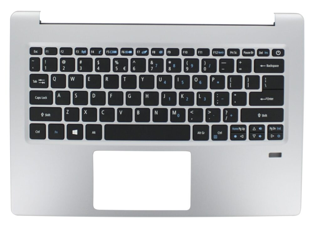 Acer Laptop Toetsenbord Qwerty US + Top Cover - Zilver (6B.GNKN5.001)