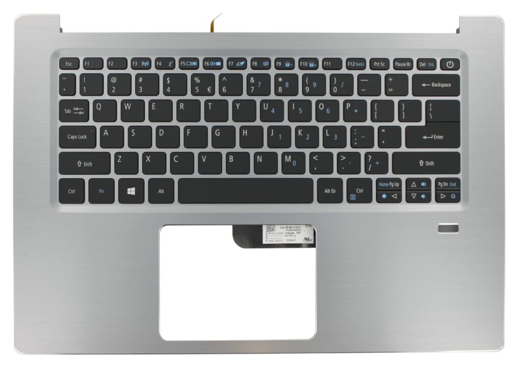Acer Laptop Toetsenbord Qwerty US + Top Cover - Zilver (6B.GQMN5.001)