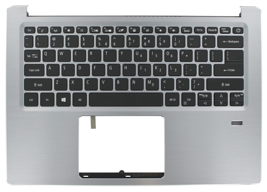 Acer Laptop Toetsenbord Qwerty US + Top Cover - Zilver (6B.HFDN1.009)