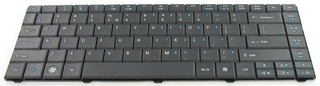 Acer Laptop Toetsenbord US Zwart (KB.I140A.167)