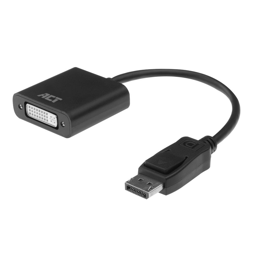 ACT 0,15 meter DisplayPort naar DVI female adapter (AC7510)