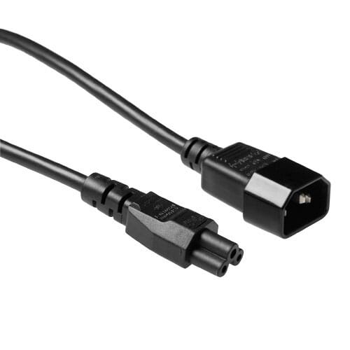 ACT 230V aansluitkabel C14 - C5 zwart 2 m (AK5028)