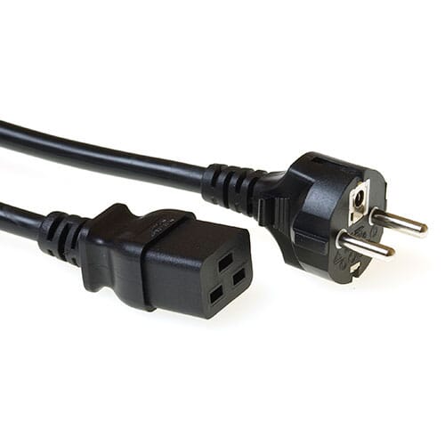 ACT 230V aansluitkabel schuko male - C19 5 m (AK5148)
