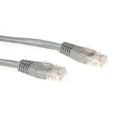 ACT CAT6 U/UTP patchkabel grijs 0.25 m (IB8052)