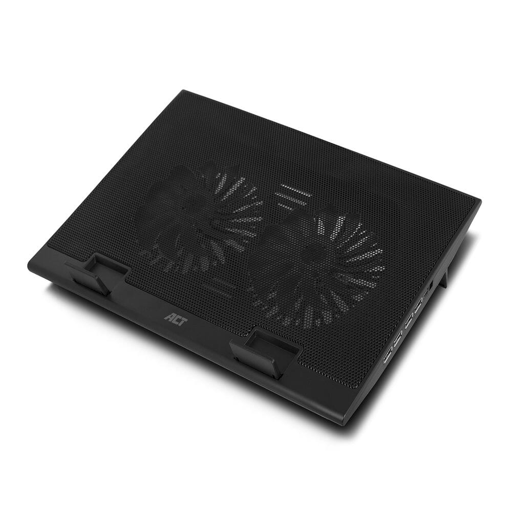 ACT Laptopstandaard verstelbaar in 2 standen, 4-poorts hub (AC8105)