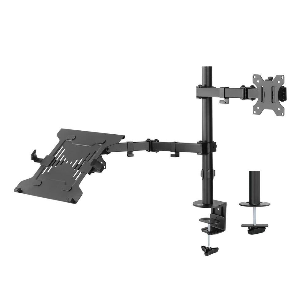 ACT Monitorarm met laptophouder, 1 scherm (AC8305)