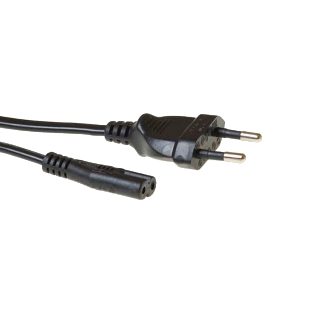 ACT Netsnoer Euro male - C7 female zwart 1 m (AK5417)