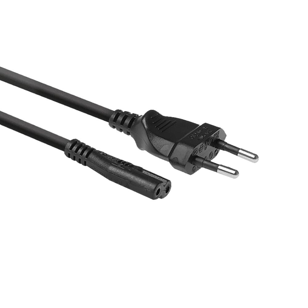 ACT Netsnoer Euro male - C7 female zwart 1,5 m, Zip Bag (AC3300)