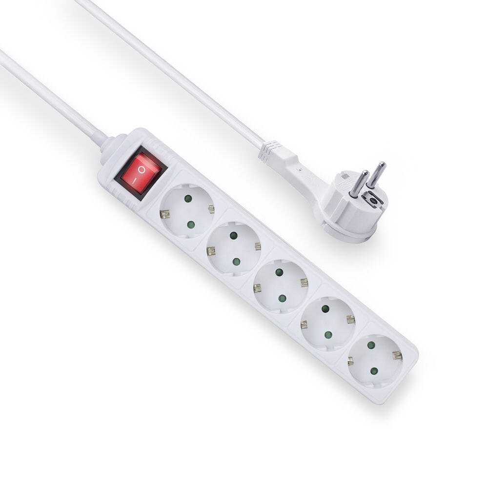 ACT Stekkerdoos 5 sockets, 1,5 m (AC2455)
