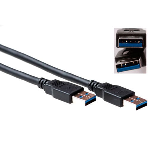 ACT USB 3.1 gen 1 (USB 3.0) aansluitkabel A male 0.5 m (SB3010)