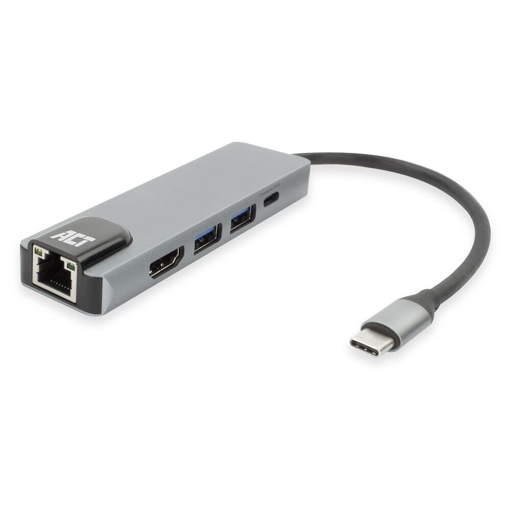 ACT USB-C 4K docking station for HDMI monitor, ethernet PD (AC7091)