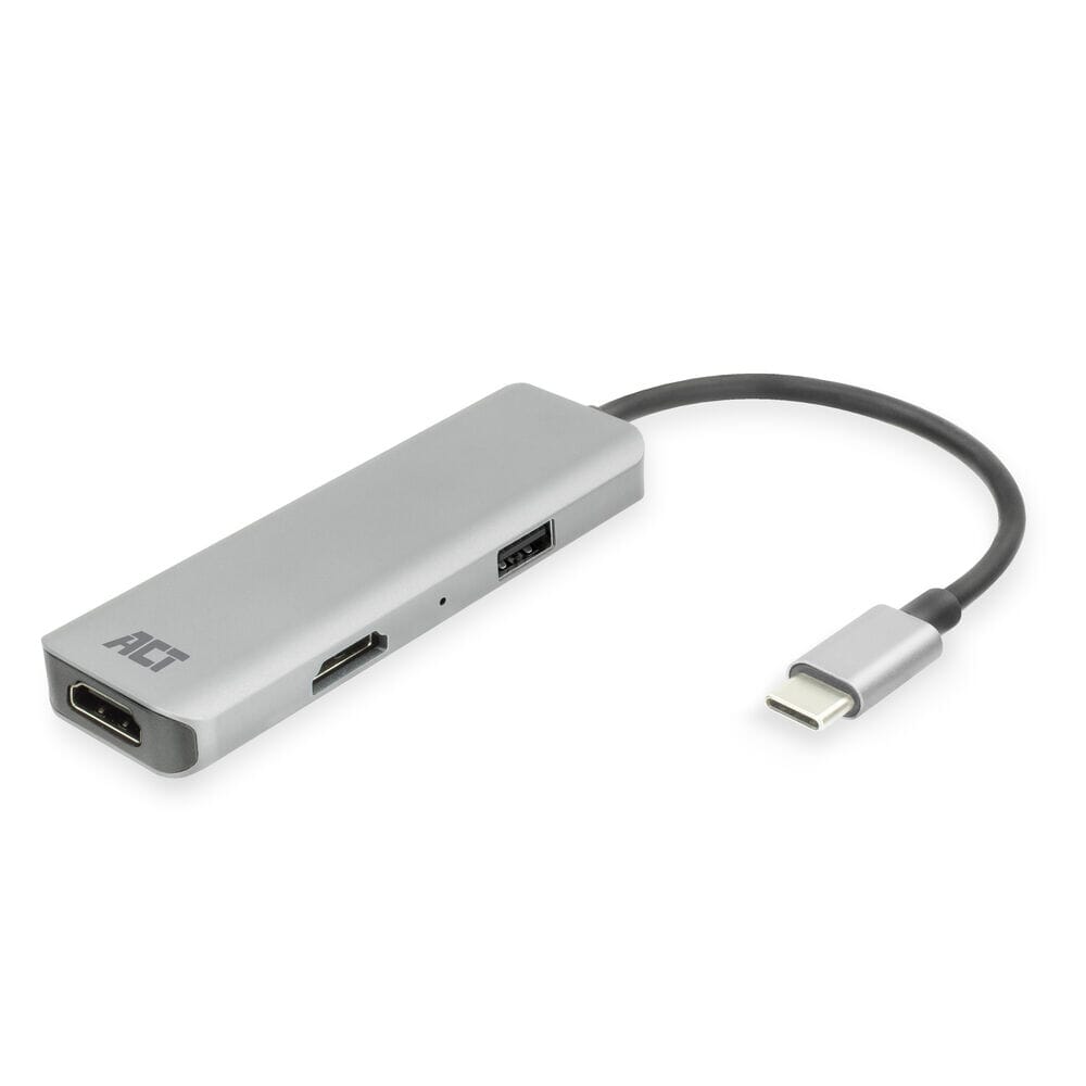 ACT USB-C 4K multiport adapter voor 2 HDMI schermen (AC7013)