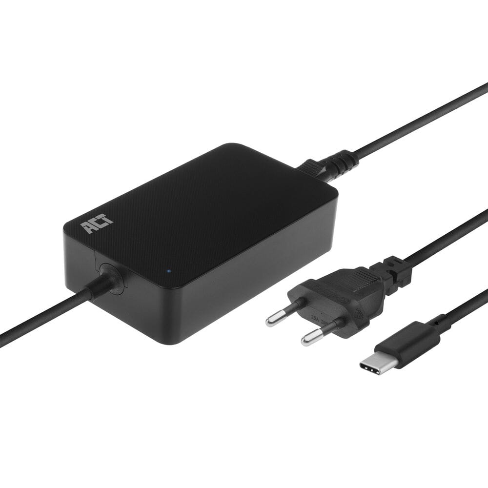 ACT USB-C laptoplader met Power Delivery profielen 65W (AC2005)