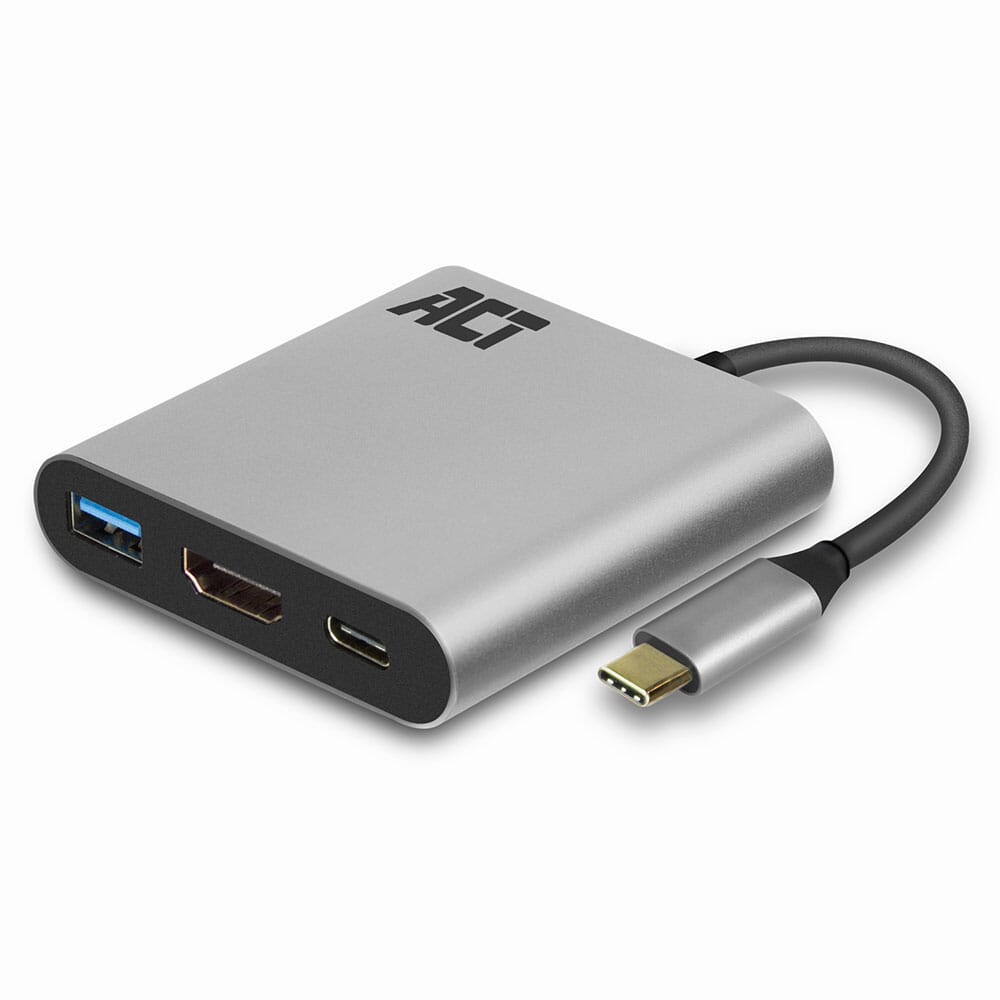 ACT USB-C naar HDMI female multiport adapter (AC7022)