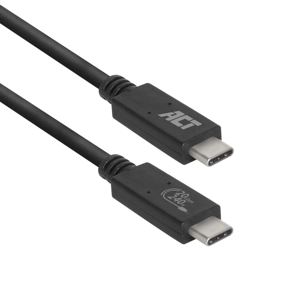 ACT USB4� 20Gbps aansluitkabel C male - C male 1 m USB-IF (AC7431)
