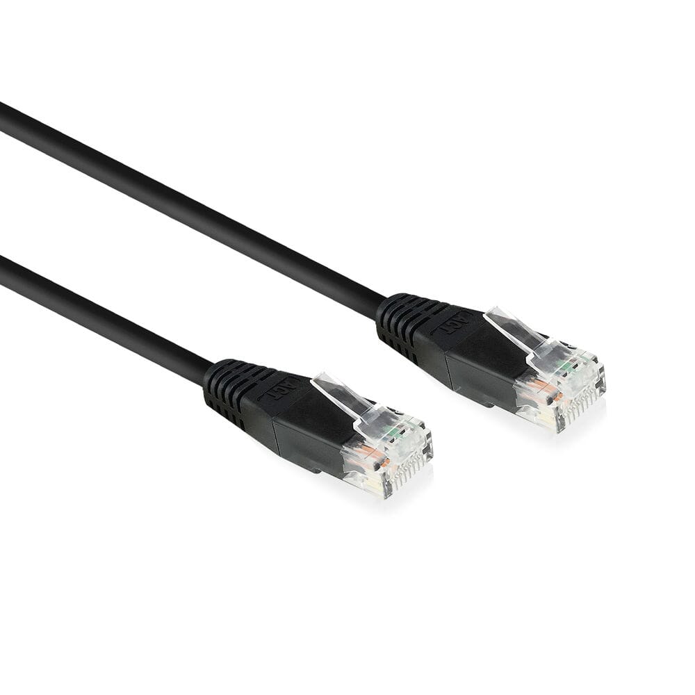 ACT Zwart 0,9 meter U/UTP CAT6 patchkabel met RJ45 Zip Bag (AC4000)