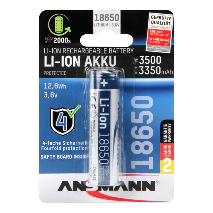 Ansmann Li-Ion Accu 18650 3500mAh (1307-0001)