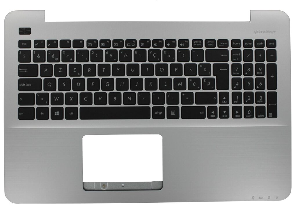 Asus Laptop Toetsenbord Azerty BE incl. Top Cover - Zilver (90NB0D22-R31BE0)