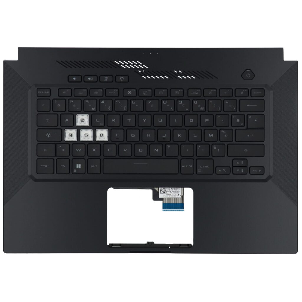 Asus Laptop Toetsenbord Azerty FR + Top Cover - Zwart (90NR0651-R31FR0)
