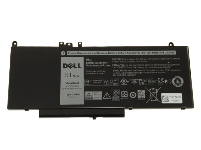 Dell Laptop Accu 7.4V 51Wh 6860mAh (G5M10)