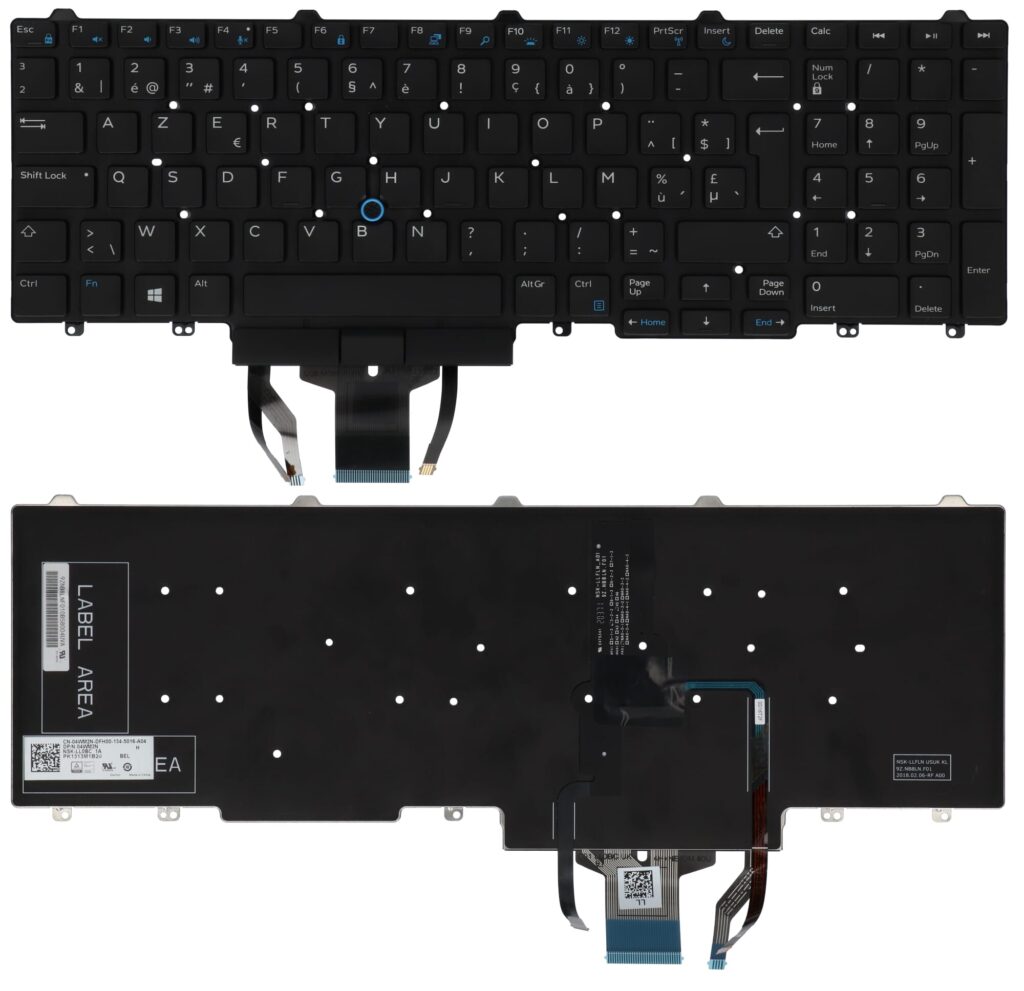 Dell Laptop Toetsenbord Azerty BE (4WM2N)