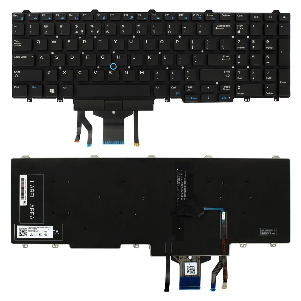 Dell Laptop Toetsenbord Qwerty US + Backlight (TF5M0)