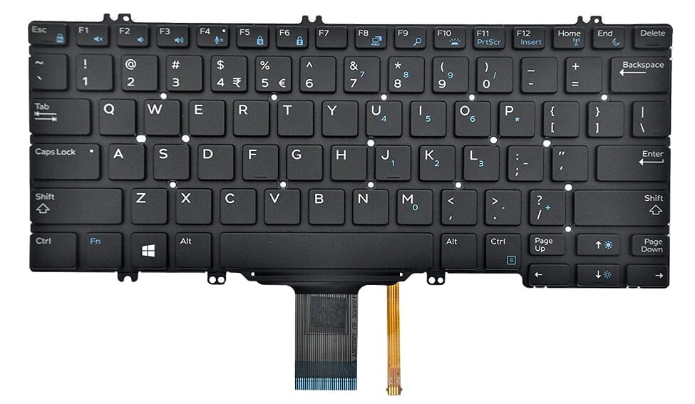 Dell Laptop Toetsenbord Qwerty US + Backlit (346TJ)