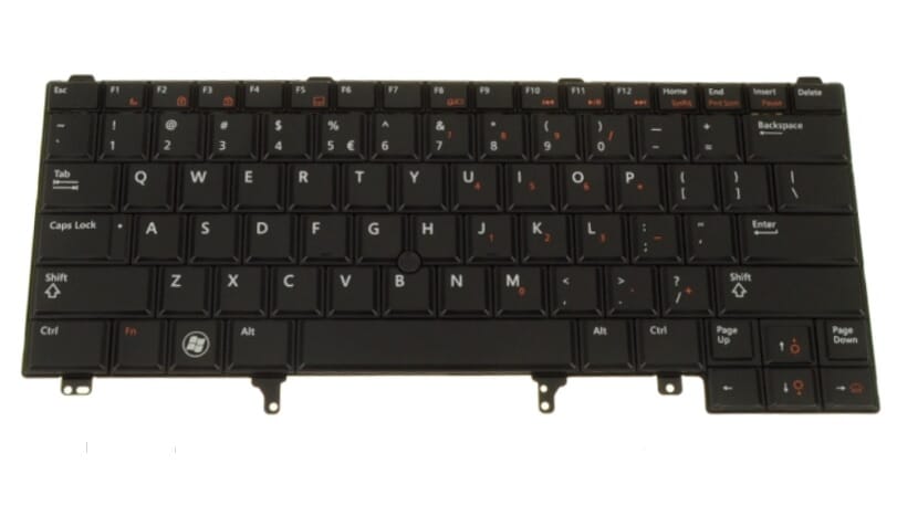Dell Laptop Toetsenbord Qwerty US + Trackpoint, Backlight (DH5D7)