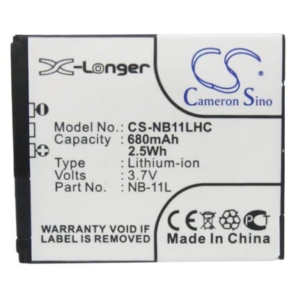 Digitale Camera Accu 3.7V 680mAh Li-ion Voor Canon (P0705107)