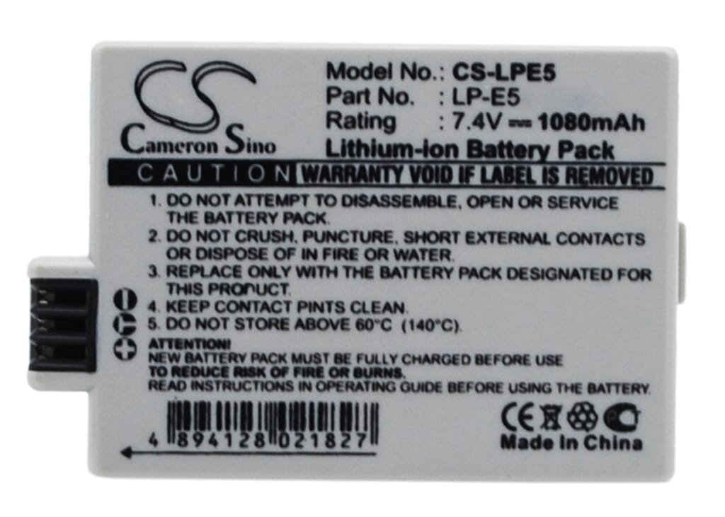 Digitale Camera Accu 7.4V 1080mAh Li-ion Voor Canon (BDI010072)