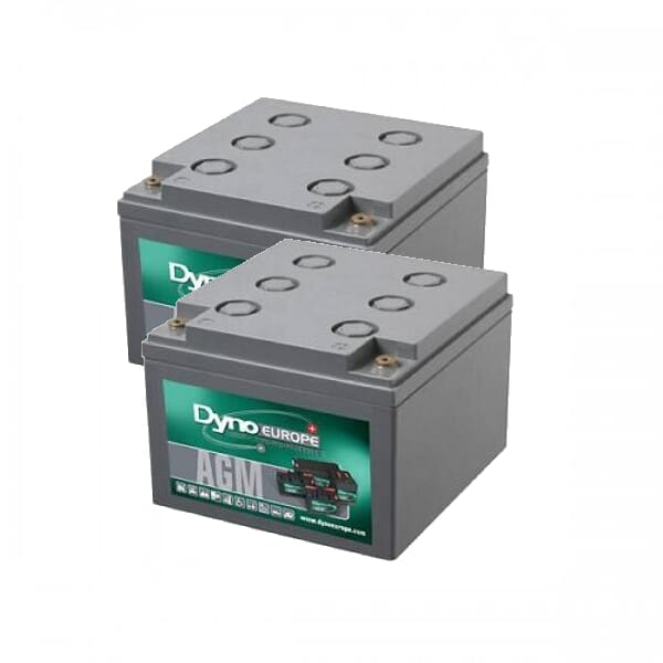 Dyno AGM Accu 12V 26Ah Vervangingsset (Excl. Kabels) (DAB12-26EV-2)