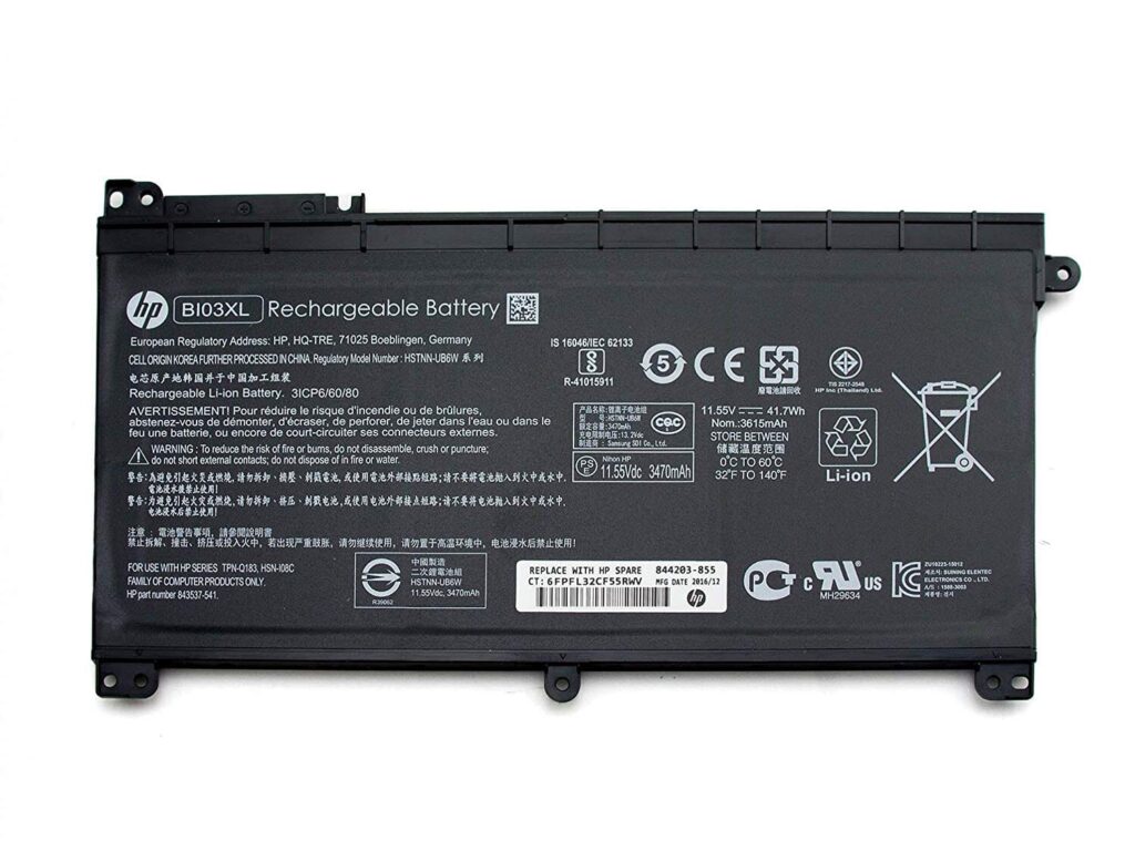 HP Laptop Accu 3615mAh (844203-850)