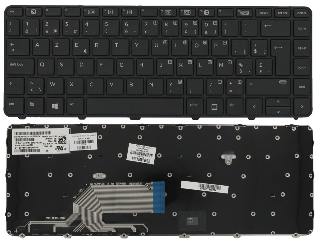 HP Laptop Toetsenbord Azerty BE (826367-A41)