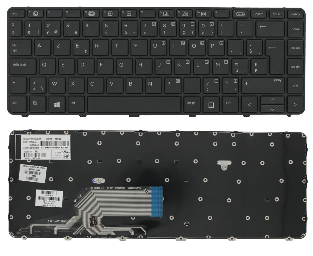 HP Laptop Toetsenbord Azerty BE (840791-A41)