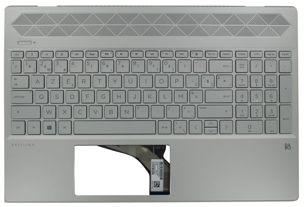HP Laptop Toetsenbord Azerty BE + Top Cover, Backlit (L24752-A41)