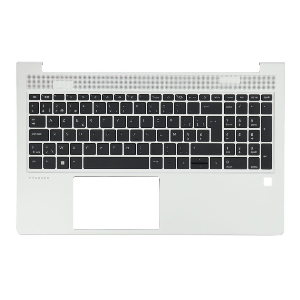 HP Laptop Toetsenbord Azerty BE + Top Cover - Zilver (N43875-A41)