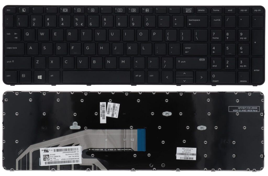 HP Laptop Toetsenbord Qwerty US (827028-B31)