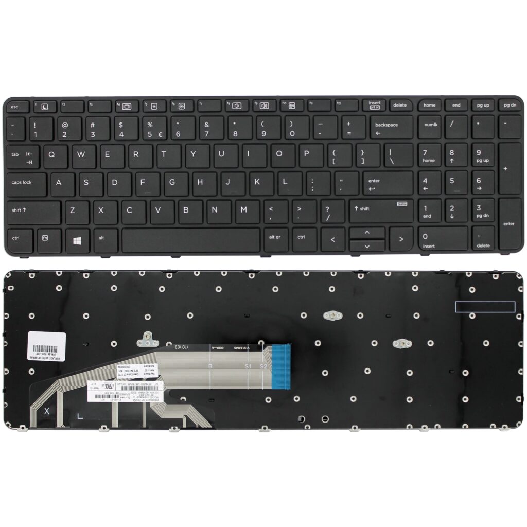 HP Laptop Toetsenbord Qwerty US (841136-B31)