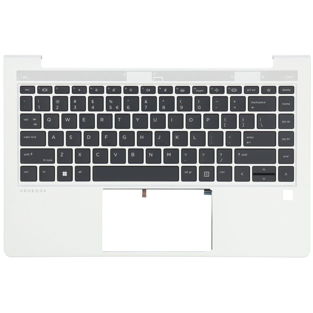 HP Laptop Toetsenbord Qwerty US + Top Cover, Backlit -Zilver (M48792-B31)