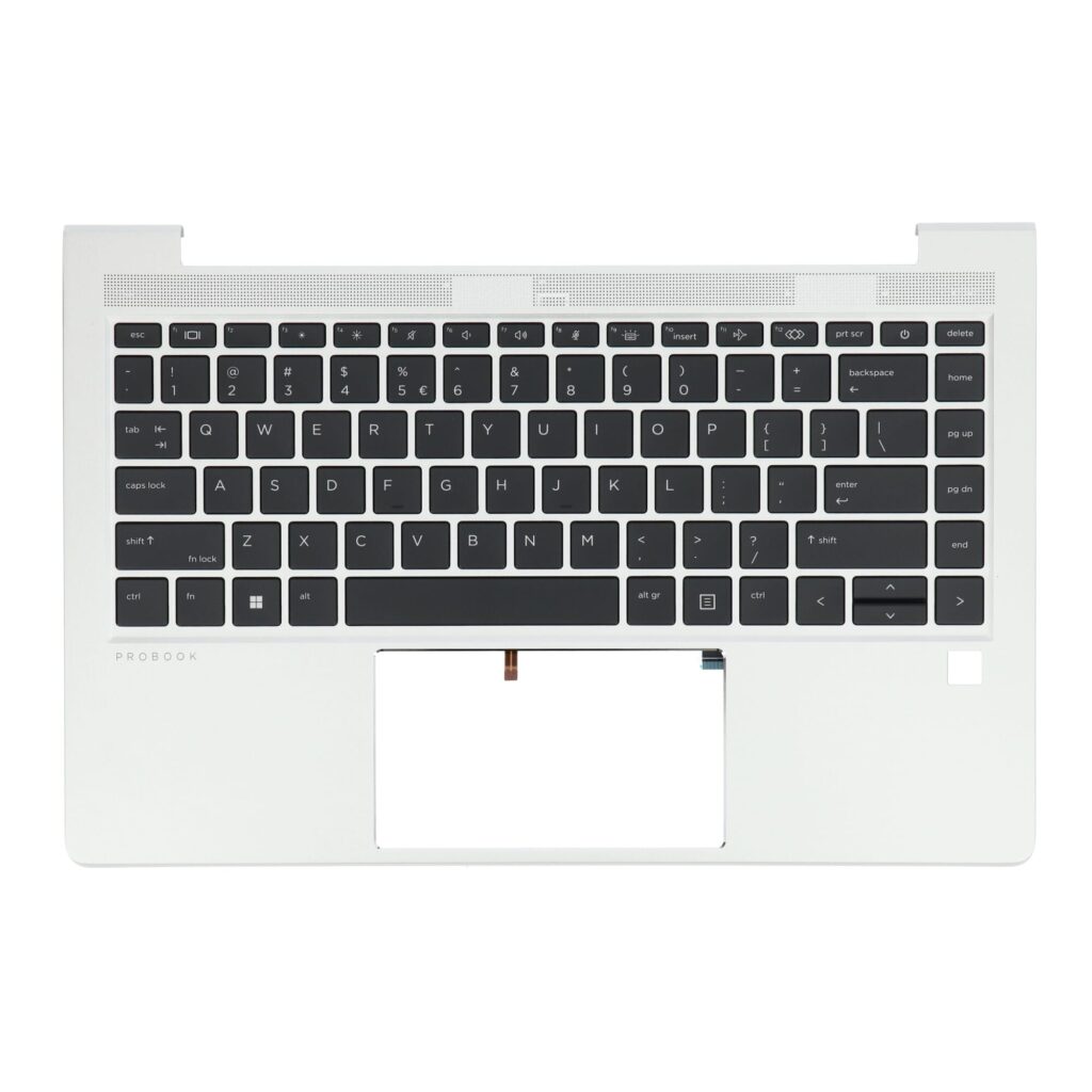 HP Laptop Toetsenbord Qwerty US + Top Cover, BL - Zilver (N01287-B31)